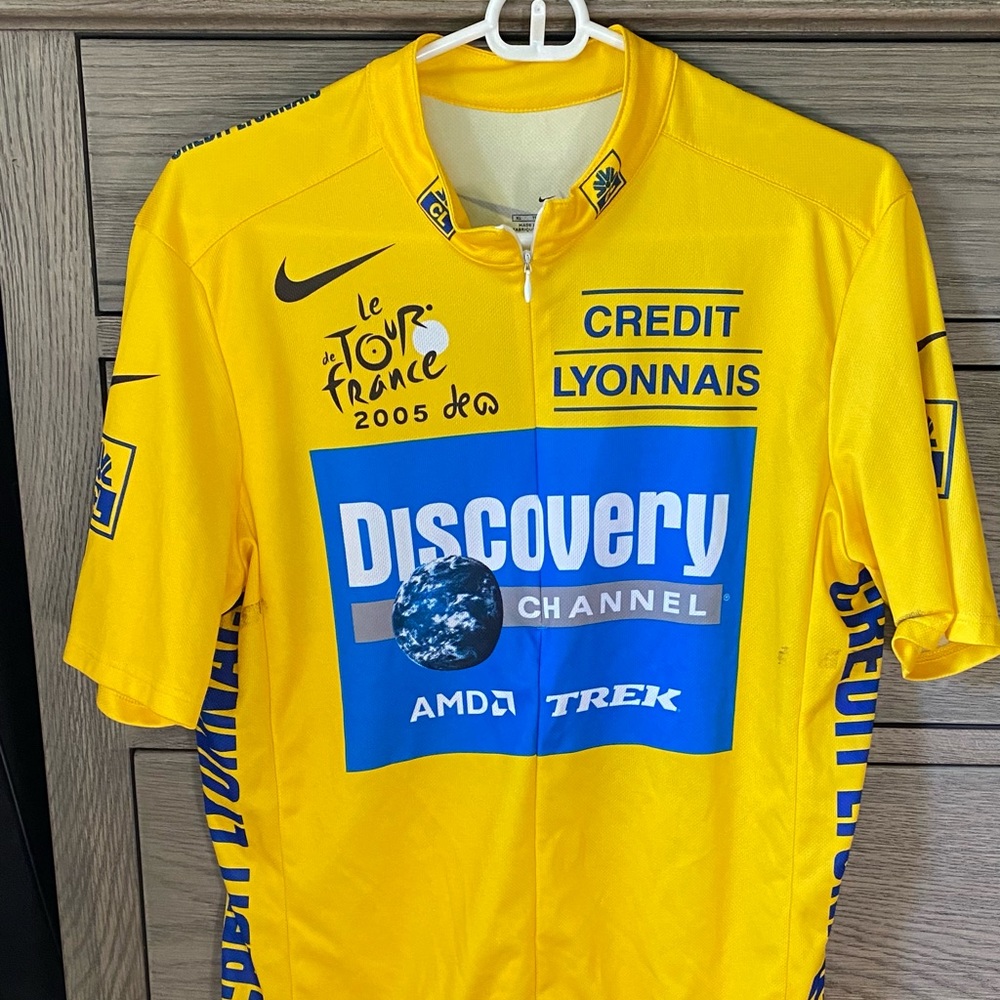 Nike Discovery Channel XL Cycling Jersey Yellow